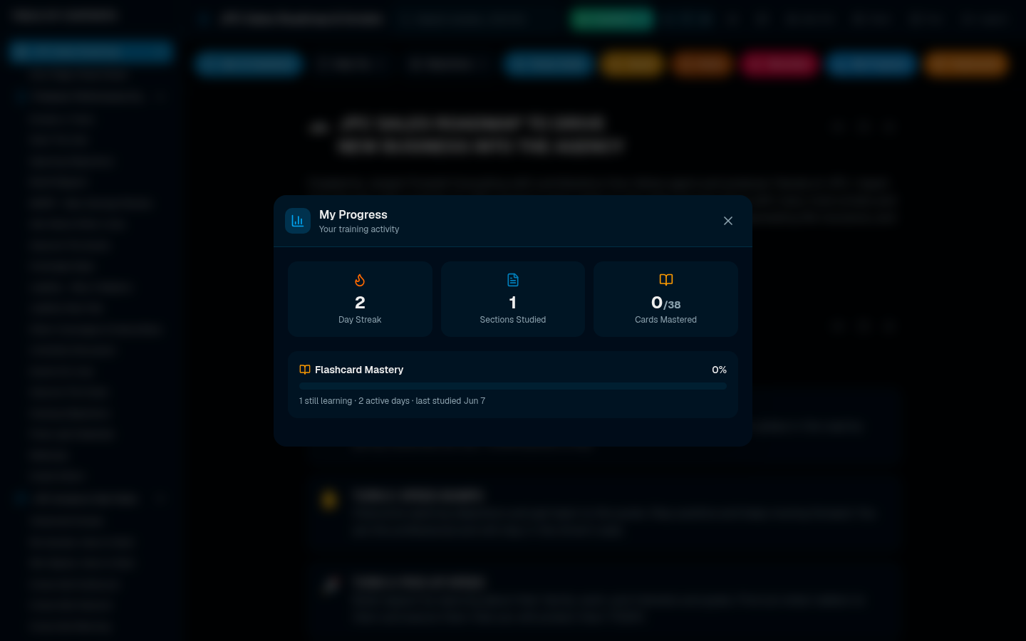 JPC Scripts progress tracking dashboard